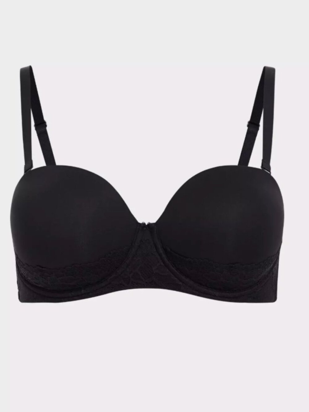 Torrid Bombshell Everyday Strapless Push-up Bra Black NEW 46D